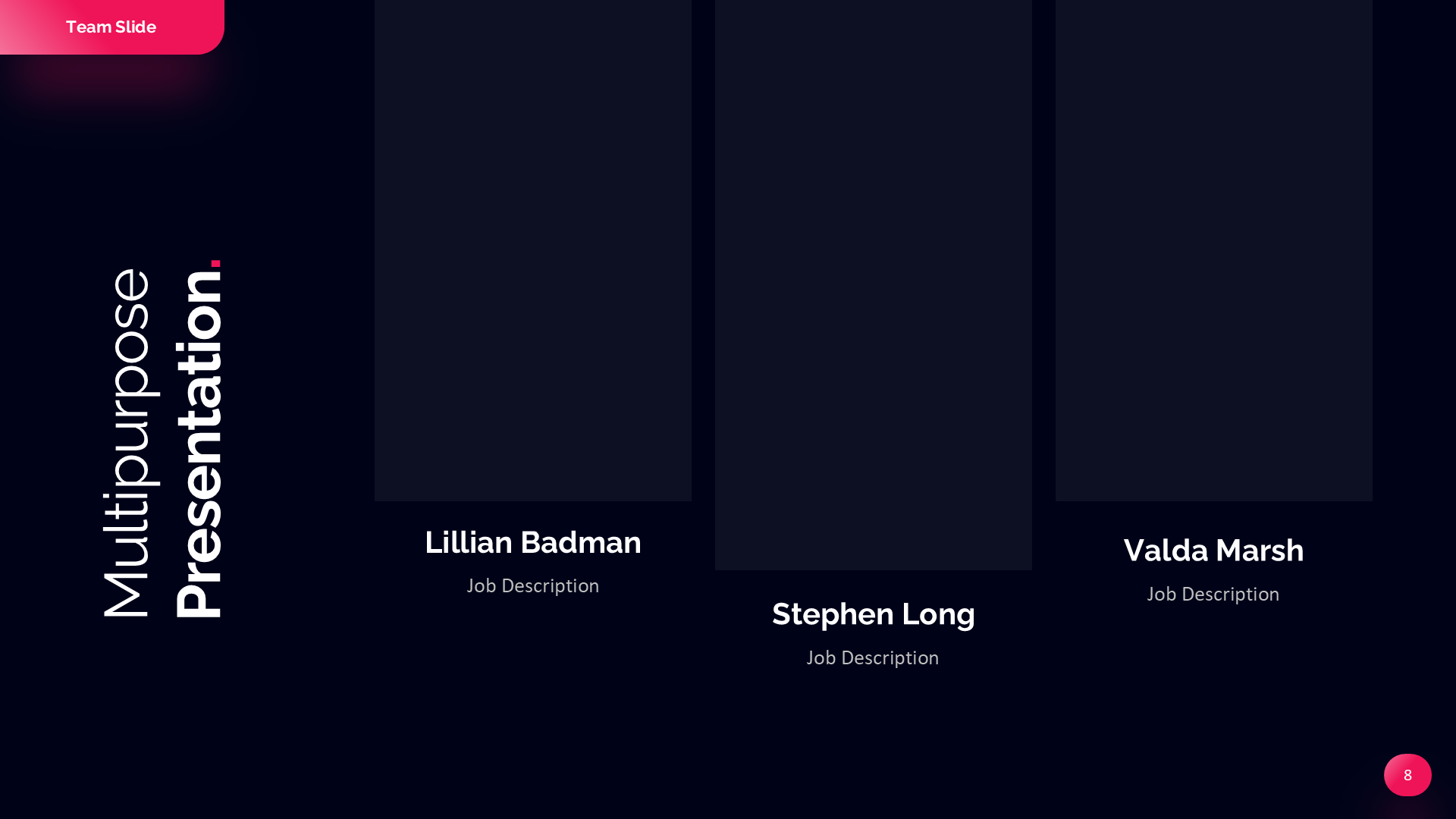 Team Slide Dark slide 8